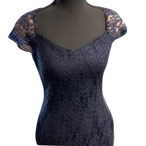 Ralph Lauren Navy Blue evening gown prom dress size 2